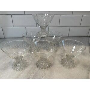 Anchor Hocking Laurel Champagne Sherbet Glass Height: 3 1/2 in Crafted USA